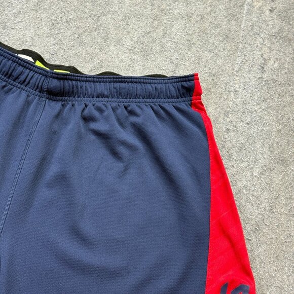 Minnesota Twins Nike Shorts Men XL Blue Red Training 9" Knit Authentic - Picture 3 of 16